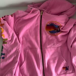 AVIATOR NATION PINK ZIP UP